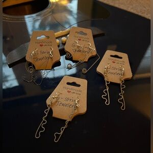 Handmade Recycled Guitar String Earrings